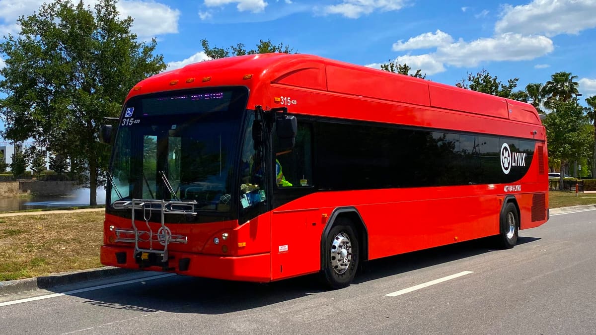 public Lynx bus at MCO Transportation