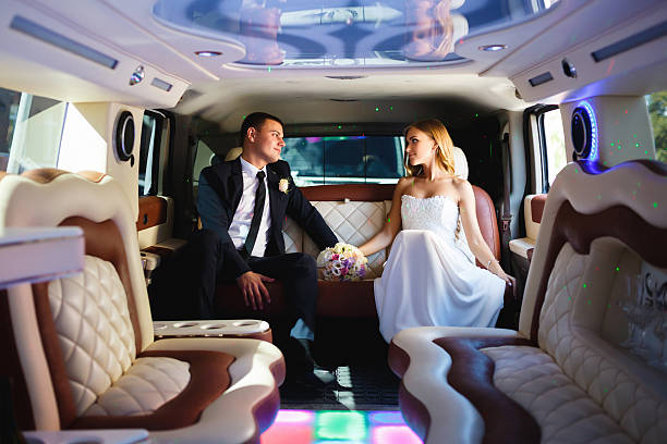cozy and relax wedding limo 